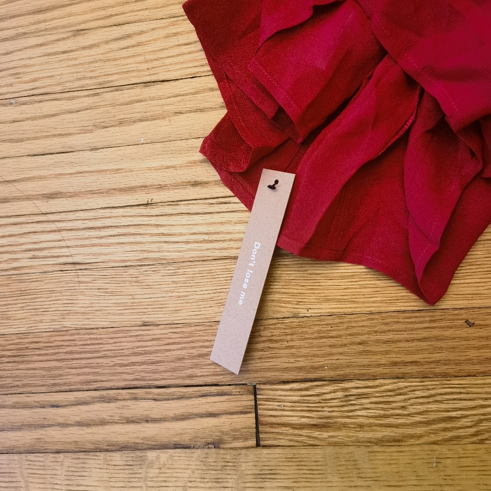 NWT REFORMATION Jaelyn Dress Red - Picture 7 of 8